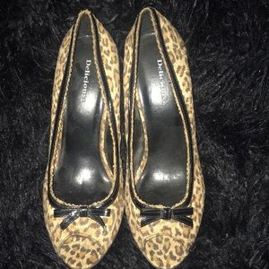 Delicious Leopard Print Open Toe Heel